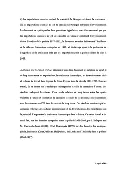 Relation entre le commerce et la croissance économique en Tunisie