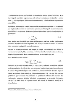 Une lecture critique des modèles de gestion de portefeuille