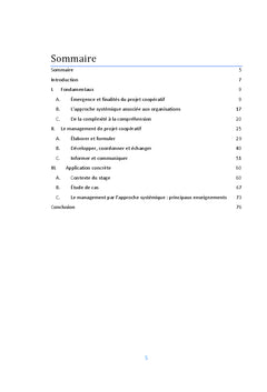 Projet coopératif et communication(s)