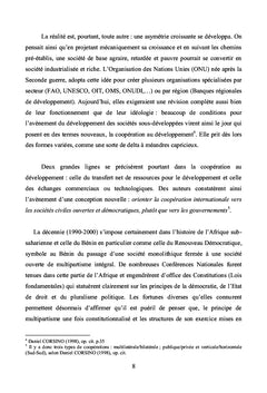 Subsidiarite, Gouvernance de Ressources Humaines, Cooperation au BENIN