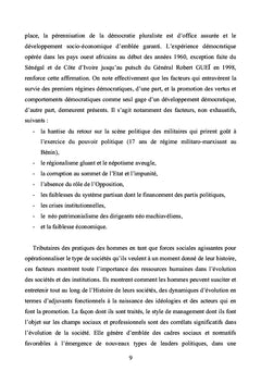 Subsidiarite, Gouvernance de Ressources Humaines, Cooperation au BENIN