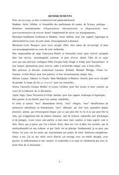 L'institution d'un systeme de voies legales et securisees de migration