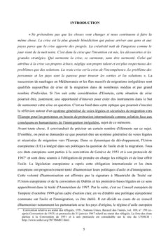 L'institution d'un systeme de voies legales et securisees de migration