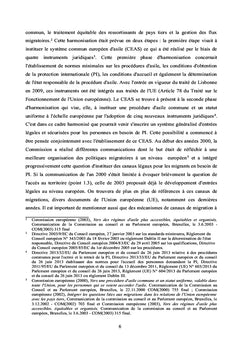 L'institution d'un systeme de voies legales et securisees de migration