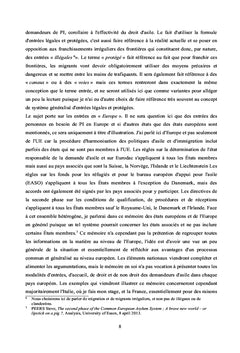 L'institution d'un systeme de voies legales et securisees de migration