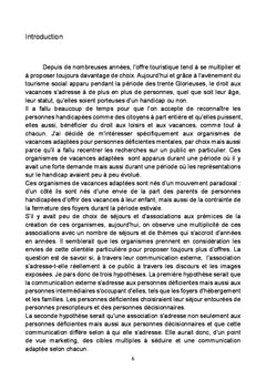La communication dans les associations de tourisme adapte