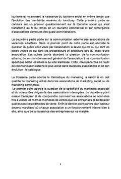 La communication dans les associations de tourisme adapte