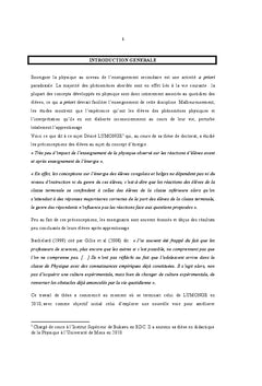 Introduire les bases de la dynamique dans l'enseignement au Burundi