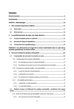 La réduction de la dépendance automobile dans les aires urbaines