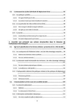 La réduction de la dépendance automobile dans les aires urbaines
