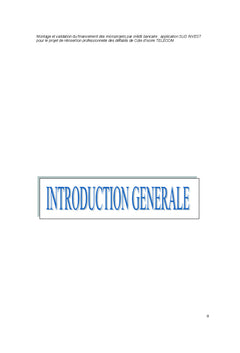 Financement des micros projets par credit bancaire