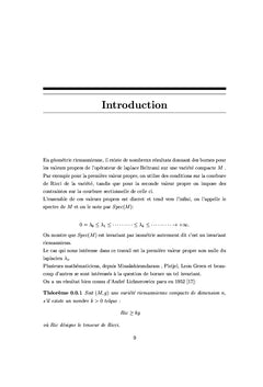 La premiere valeur propre du sublaplacien