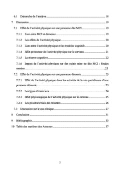 Impact de la rééducation sur la cognition d'une personne âgée démente
