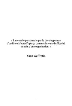 La réussite personnelle par le développement d'outils collaboratifs