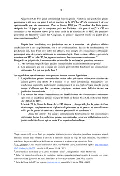 Les circonstances attenuantes dans la justice penale internationale