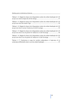 Handicap, genre et scolarisation au Cameroun