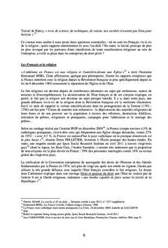 La pratique religieuse dans les entreprises de Droit privé