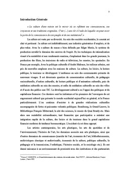 Médiation culturelle en milieu urbain: L'Exemple des centres culturels
