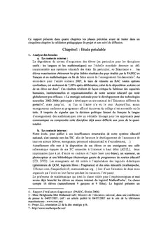 Mise en ligne d'un enseignement interactif de mathematiques au college
