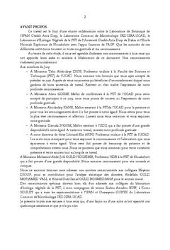 Caractéristiques écologiques de Ziziphus mauritiana dans le Sud mauritanien