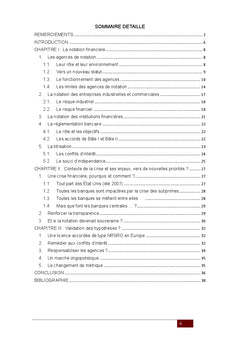 La notation financière : quelle régulation pour quelle finalité ?