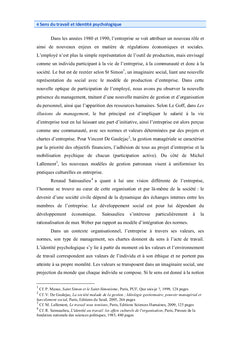 Sens du travail et identités psychologiques