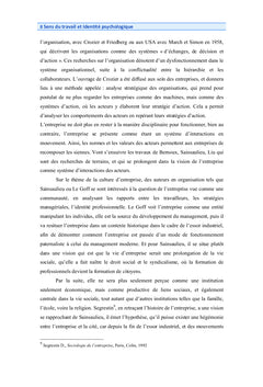 Sens du travail et identités psychologiques
