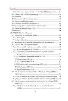 Recyclage du Poly(ethylene terephtalate), Conditions et Proprietes