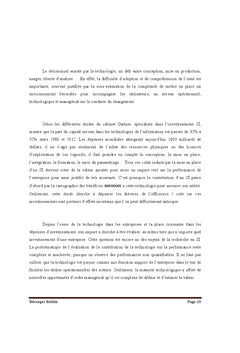 La contribution du systeme d'Information dans le processus decisionnel