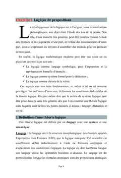 La Logique et l'Intelligence Artificielle : Raisonnements&Algorithmes
