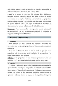La Logique et l'Intelligence Artificielle : Raisonnements&Algorithmes