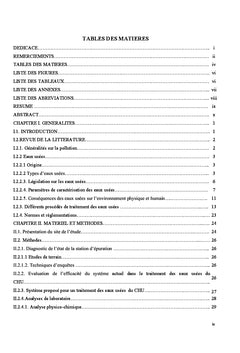 Evaluation de la gestion des déchets liquides hospitaliers