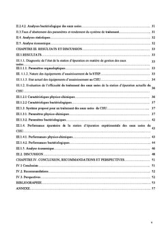 Evaluation de la gestion des déchets liquides hospitaliers