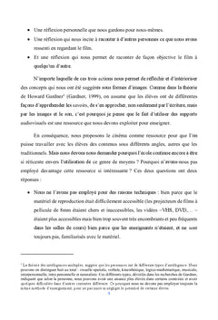 Les courts metrages francophones: ressource didactique en cours de FLe