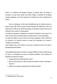 L'avenir des fonds diversifies en France