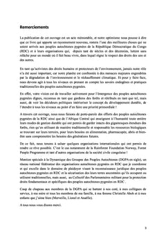 Les Peuples Autochtones Pygmees et la Problematique fonciere en RDC