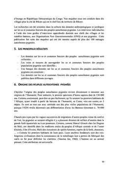 Les Peuples Autochtones Pygmees et la Problematique fonciere en RDC