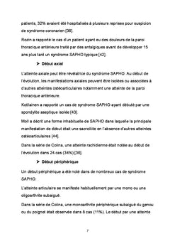 Le syndrome SAPHO