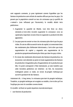 Modèle irréversible de croissance économique pour les pays africains