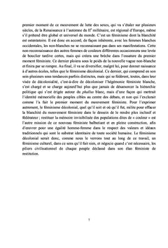 Décentrer le féminisme vers l'intersectionnalité
