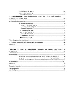 Etude DFT la stabilité des clusters organométalliques mixtes