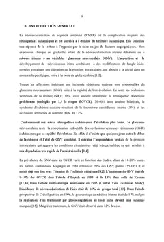 Apport des Anti-VGeF dans la neovascularisation irienne des OVCR