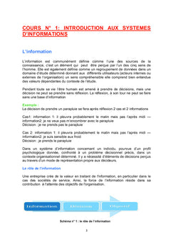 Le système d'information dans l'organisation