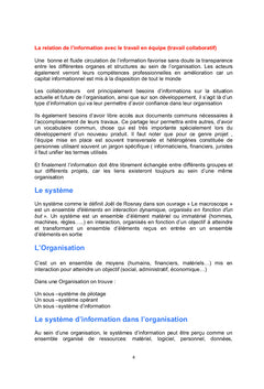 Le système d'information dans l'organisation