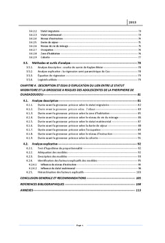 Statut migratoire et grossesse à risques des adolescentes à Ouagadougou