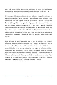 Implications socio-demographiques du concept de diplôme sans emploi