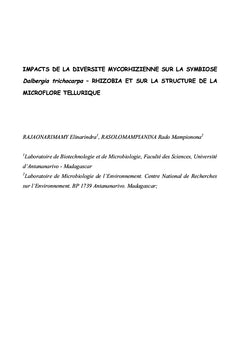 Influence de la diversite mycorhizienne