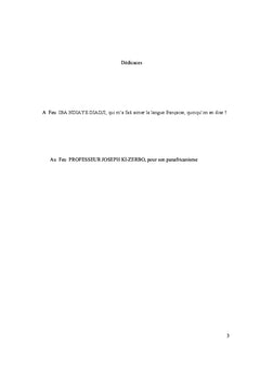 Le français au Sénégal