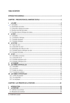 Preparation et Teinture des Materiaux Textiles