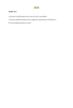 Droit commercial A l'usage des enseignants en droit et en economie